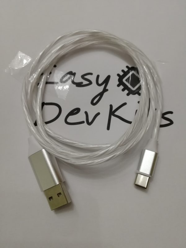 1m LED USB A auf USB C Leuchtendes Ladekabel – Bild 4