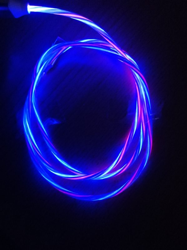 1m LED USB A auf USB C Leuchtendes Ladekabel – Bild 5