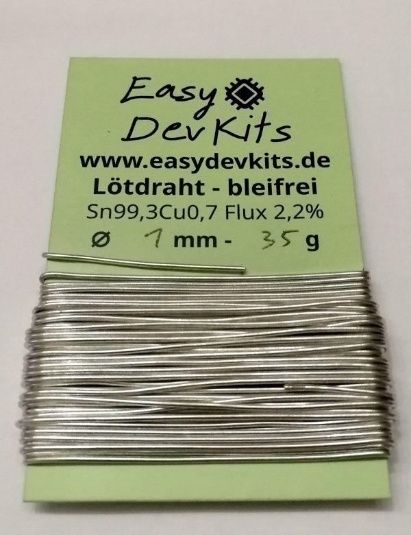 Lötdraht Lötzinn mit Flussmittel Sn99,3Cu0,7 Flux 2,2% bleifrei – Bild 5