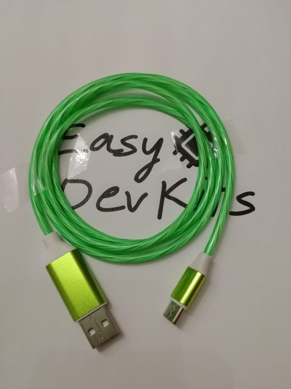1m LED USB A auf USB C Leuchtendes Ladekabel – Bild 6