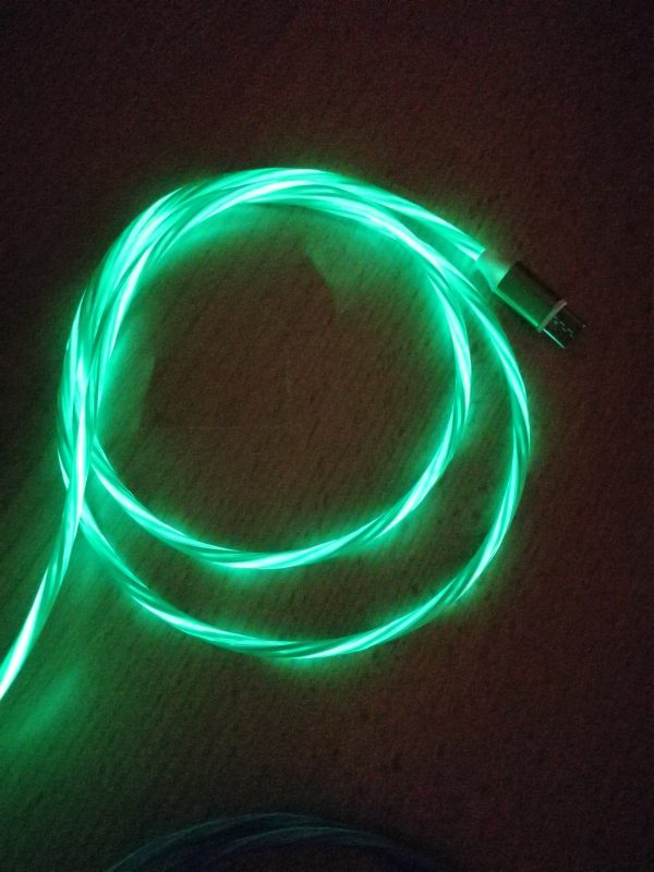 1m LED USB A auf USB C Leuchtendes Ladekabel – Bild 7