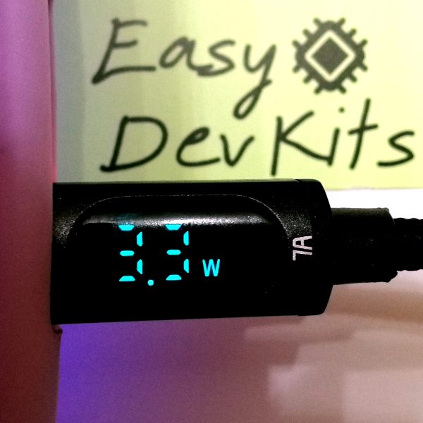 1m Essager USB Typ A auf Typ C Schnellladekabel 100W mit Display - Ladekabel 7A – Bild 5