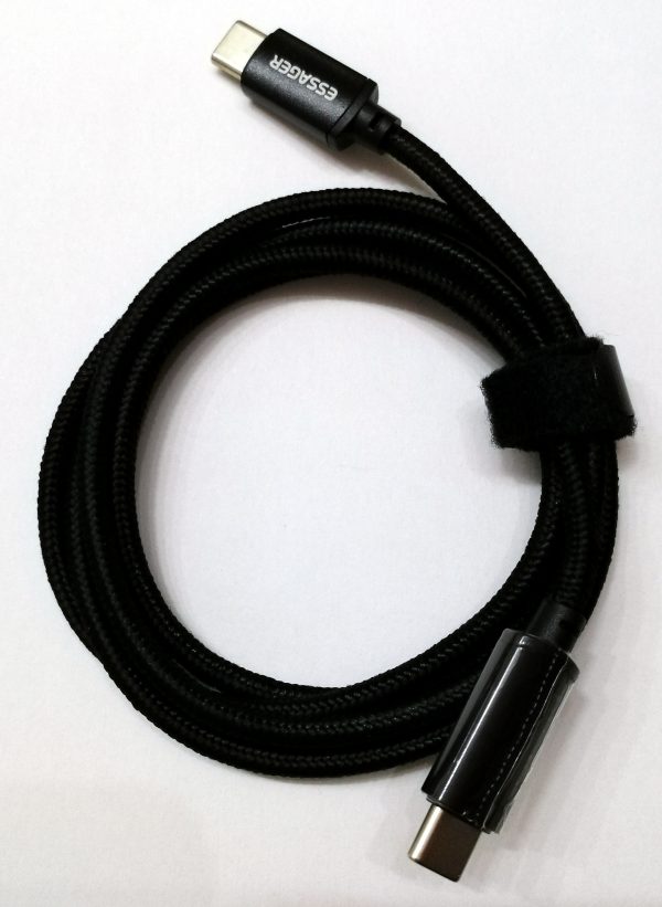 1m Essager USB Typ C auf Typ C Schnellladekabel 100W mit Display - Ladekabel 7A – Bild 7