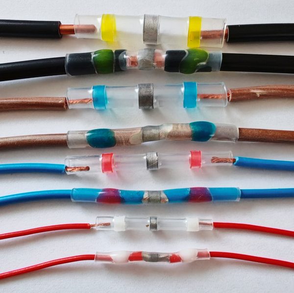 Lötverbinder Schrumpfverbinder Kabelverbinder – 4 Farben AWG 26-10 (0,3-6 mm²) – Bild 3