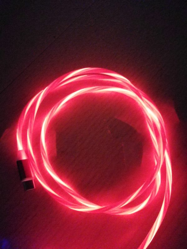 1m LED USB A auf USB C Leuchtendes Ladekabel – Bild 9